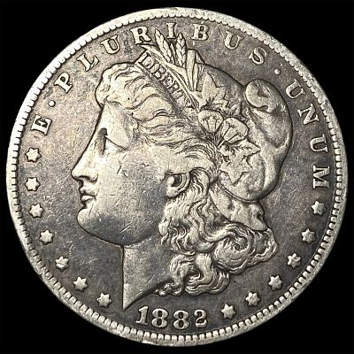1882-CC Morgan Silver Dollar LIGHTLY CIRCULATED