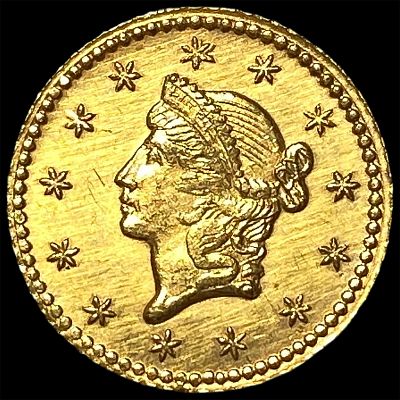 1853 Gold $1 Liberty Head Type 1 UNCIRCULATED