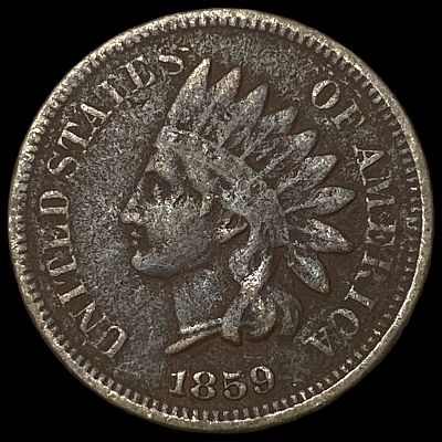 1859 Indian Head Cent NICELY CIRCULATED