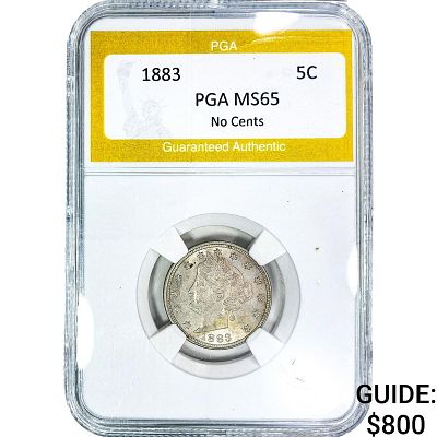 1883 Liberty Victory Nickel PGA MS65 No Cents