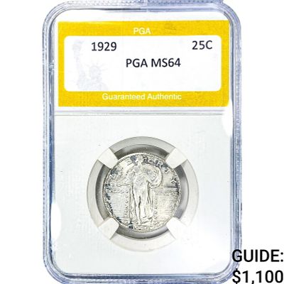 1929 Standing Liberty Quarter PGA MS64