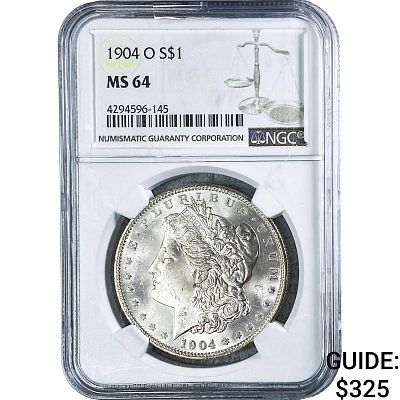1904-O Morgan Silver Dollar NGC MS64