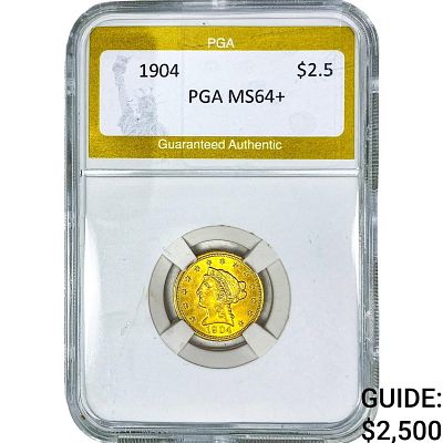 1904 $2.50 Gold Quarter Eagle PGA MS64+