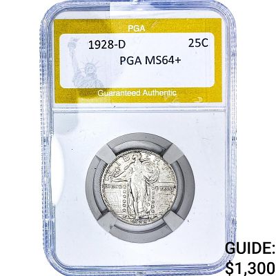 1928-D Standing Liberty Quarter PGA MS64+