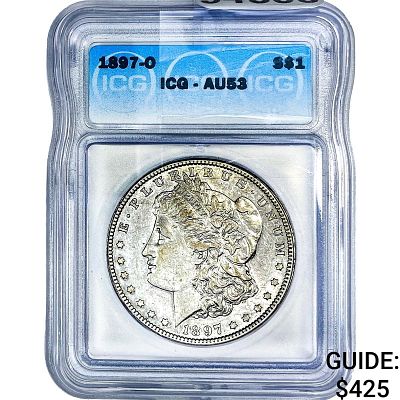 1897-O Morgan Silver Dollar ICG AU53