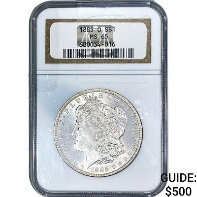 1885-O Morgan Silver Dollar NGC MS65