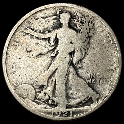 1921 Walking Liberty Half Dollar LIGHTLY CIRCULATED. 1921 Walking Liberty Half Dollar LIGHTLY 