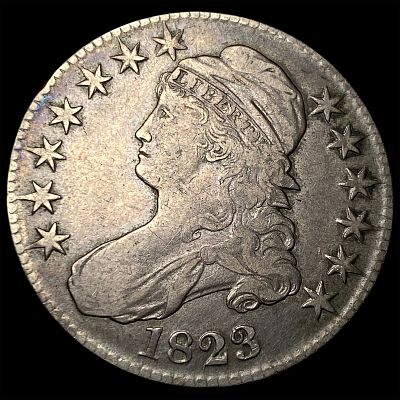 1823 Capped Bust Half Dollar LIGHTLY CIRCULATED. 1823 Capped Bust Half Dollar LIGHTLY CIRCULATED