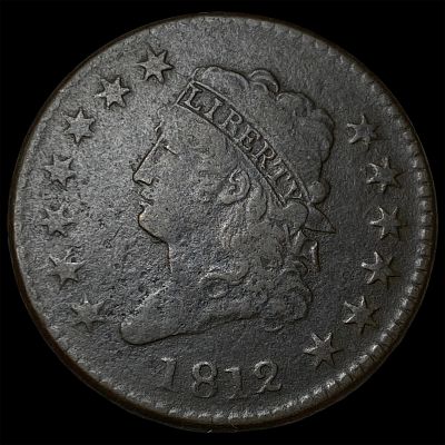 1812 Classic Head Large Cent LIGHTLY CIRCULATED. 1812 Classic Head Large Cent LIGHTLY CIRCULATED