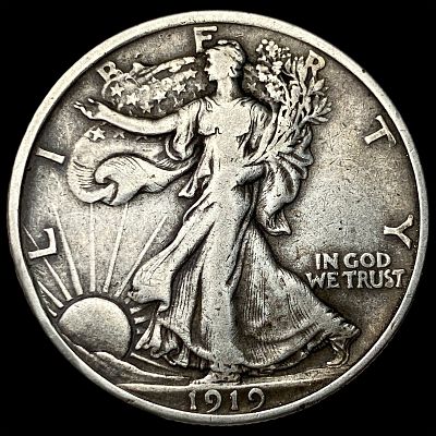 1919 Silver Walking Liberty Half Dollar NEARLY UNCIRCULATED. 1919 Silver Walking Liberty Half 