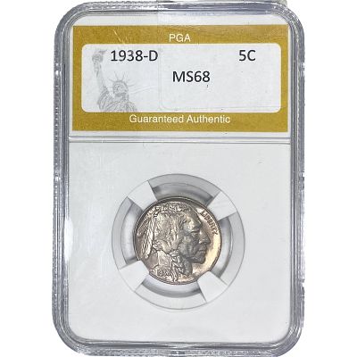 1938-D Buffalo Nickel PGA MS68