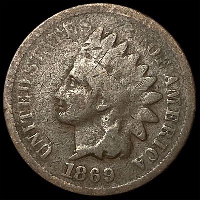 1869 Indian Head Cent NICELY CIRCULATED
