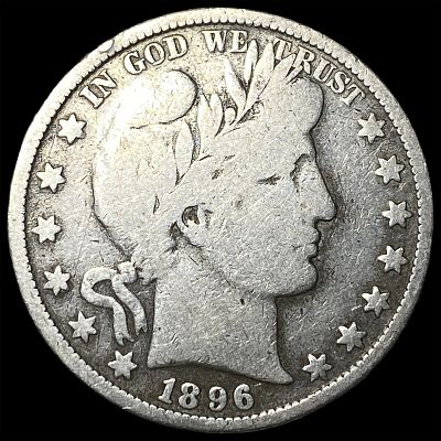 1896 Silver Barber Half Dollar NICELY CIRCULATED