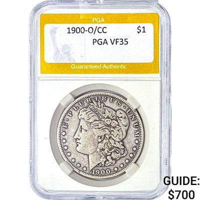 1900-O/CC Morgan Silver Dollar PGA VF35