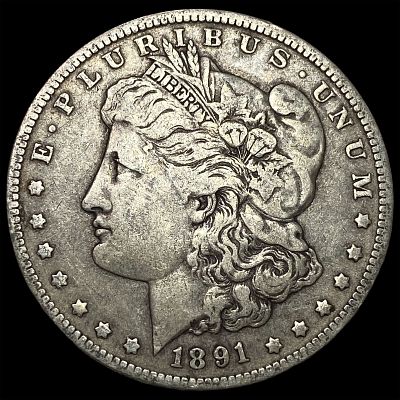 1891-O Silver Morgan Dollar LIGHTLY CIRCULATED