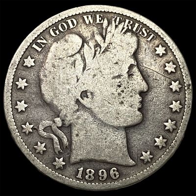1896 Silver Barber Half Dollar NICELY CIRCULATED
