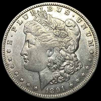 1891-O Silver Morgan Dollar CHOICE AU