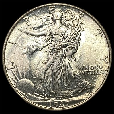 1937 Walking Liberty Half Dollar UNCIRCULATED
