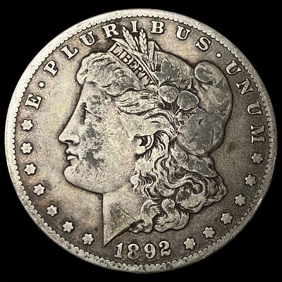 1892-S Silver Morgan Dollar LIGHTLY CIRCULATED. 1892-S Silver Morgan Dollar LIGHTLY CIRCULATED