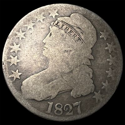 1827 Capped Bust Half Dollar NICELY CIRCULATED. 1827 Capped Bust Half Dollar NICELY CIRCULATED