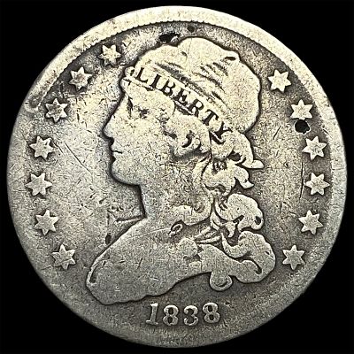 1838 Silver Capped Bust Quarter UNCIRCULATED