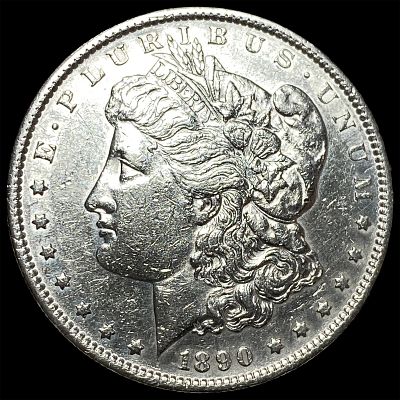 1890-S Silver Morgan Dollar CHOICE AU