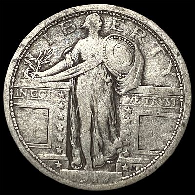 1917 Standing Liberty Quarter CLOSELY UNCIRCULATED. 1917 Standing Liberty Quarter CLOSELY 