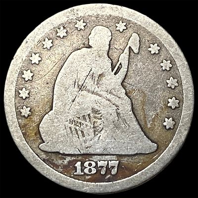 1877 Seated Liberty Quarter NICELY CIRCULATED