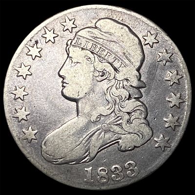1833 Capped Bust Half Dollar LIGHTLY CIRCULATED. 1833 Capped Bust Half Dollar LIGHTLY CIRCULATED