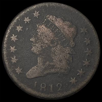 1812 Classic Head Large Cent NICELY CIRCULATED. 1812 Classic Head Large Cent NICELY CIRCULATED