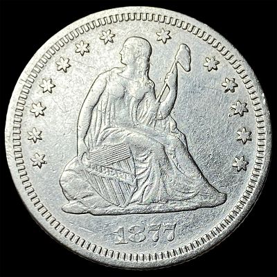 1877 Seated Liberty Quarter CLOSELY UNCIRCULATED. 1877 Seated Liberty Quarter CLOSELY UNCIRCULATED