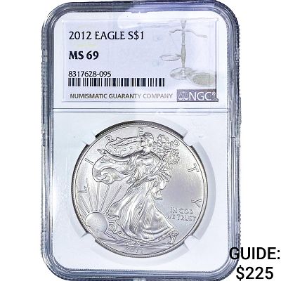 2012 Silver Eagle NGC MS69