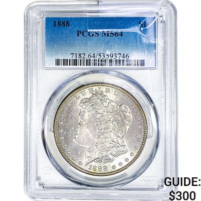 1888 Morgan Silver Dollar PCGS MS64