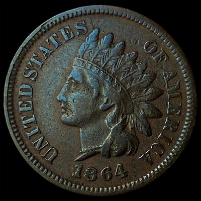 1864 Indian Head Cent NEARLY UNCIRCULATED