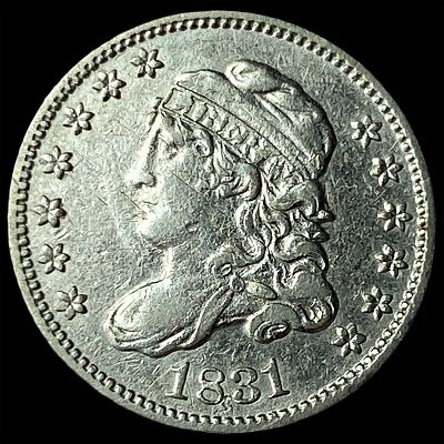 1831 Capped Bust Silver Half Dime CLOSELY UNCIRCULATED. 1831 Capped Bust Silver Half Dime 