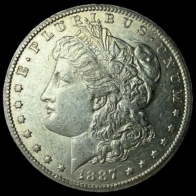 1887-S Silver Morgan Dollar CLOSELY UNCIRCULATED. 1887-S Silver Morgan Dollar CLOSELY UNCIRCULATED