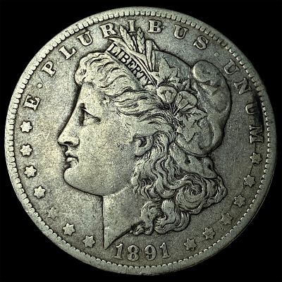 1891-O Silver Morgan Dollar LIGHTLY CIRCULATED. 1891-O Silver Morgan Dollar LIGHTLY CIRCULATED