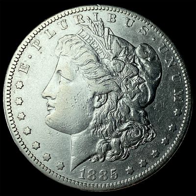 1885-S Silver Morgan Dollar CLOSELY UNCIRCULATED. 1885-S Silver Morgan Dollar CLOSELY UNCIRCULATED