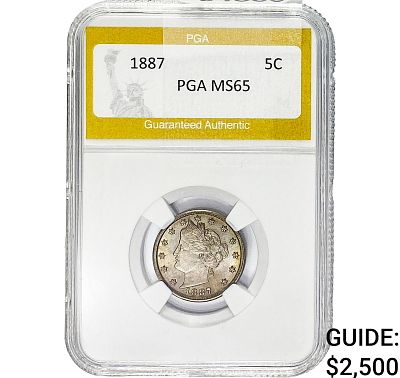 1887 Liberty Victory Nickel PGA MS65