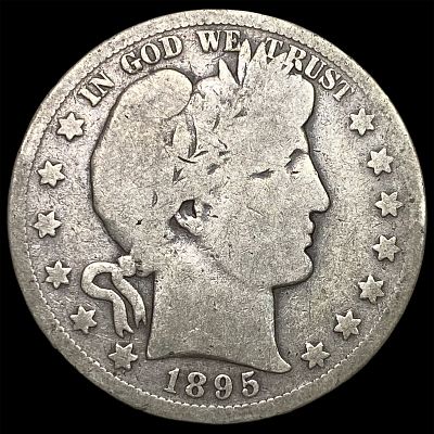 1895-S Silver Barber Half Dollar NICELY CIRCULATED. 1895-S Silver Barber Half Dollar NICELY 