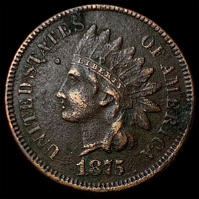1875 Indian Head Cent HIGH GRADE