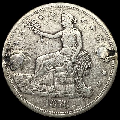 1876-S Silver Trade Dollar NICELY CIRCULATED