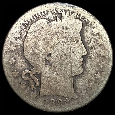 1892 Silver Barber Half Dollar NICELY CIRCULATED. 1892 Silver Barber Half Dollar NICELY CIRCULATED