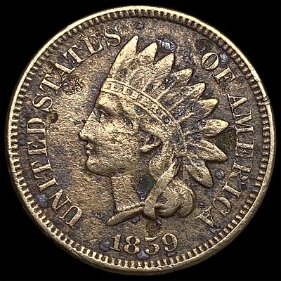 1859 Indian Head Cent LIGHTLY CIRCULATED