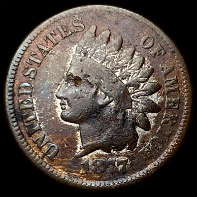 1877 Indian Head Cent NICELY CIRCULATED