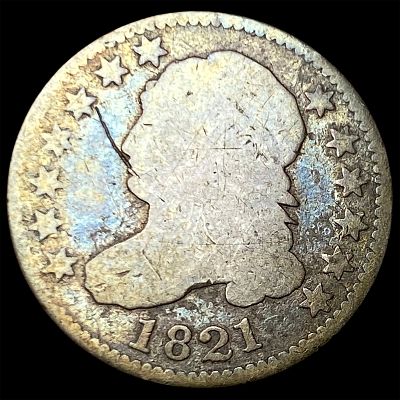1821 Silver Capped Bust Dime NICELY CIRCULATED. 1821 Silver Capped Bust Dime NICELY CIRCULATED