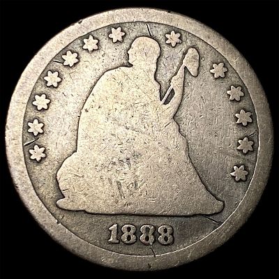 1888-S Silver Seated Liberty Quarter NICELY CIRCULATED. 1888-S Silver Seated Liberty Quarter 