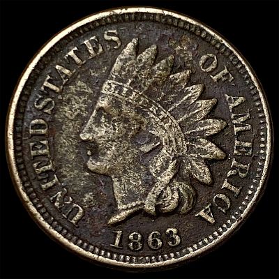 1863 Indian Head Cent NICELY CIRCULATED