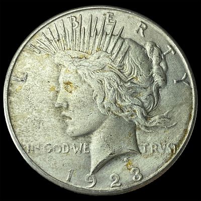 1923-S Silver Peace Dollar LIGHTLY CIRCULATED