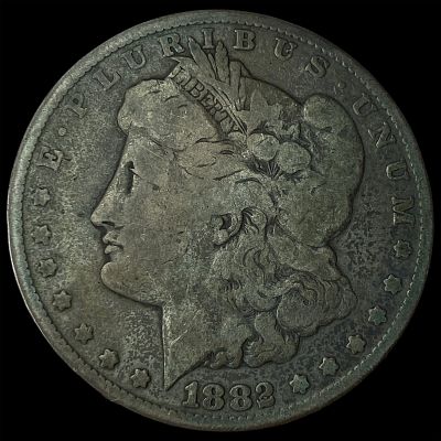 1882-CC Silver Morgan Dollar LIGHTLY CIRCULATED. 1882-CC Silver Morgan Dollar LIGHTLY CIRCULATED